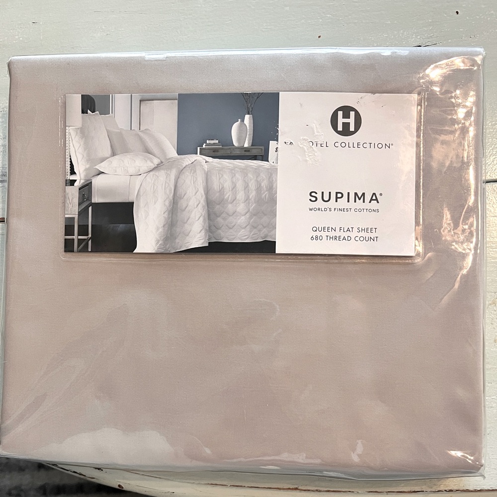 Hotel Collection Supima Queen Flat Sheet